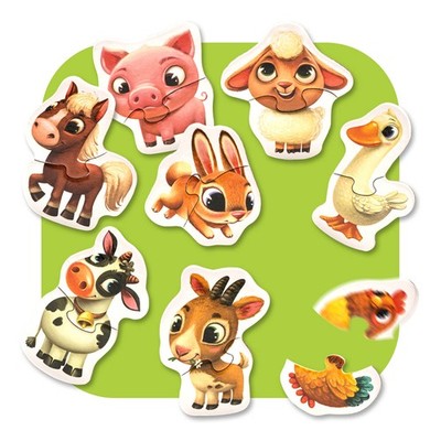 CUBIKA  Bauernhoftiere Farm Animals Kinderpuzzle