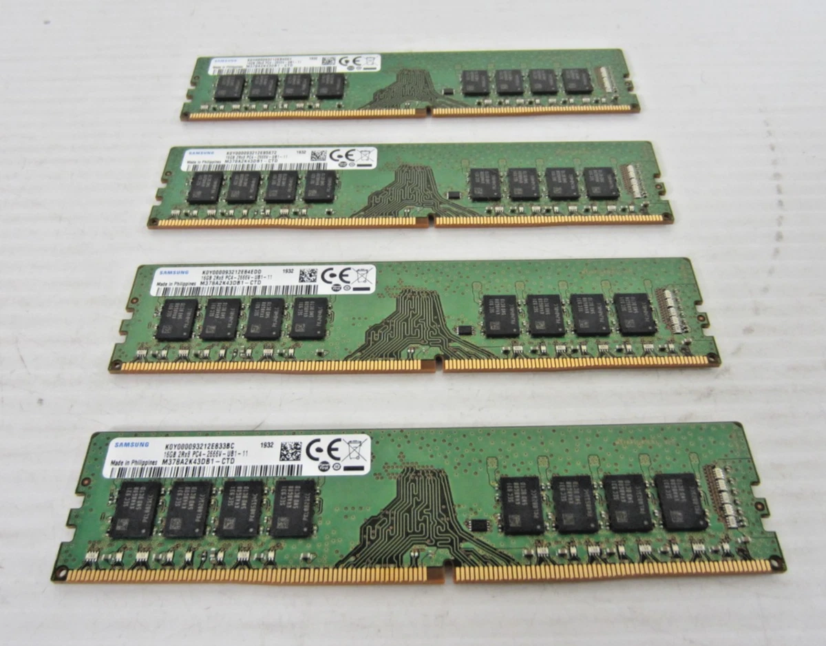 16 GB Capacity per Module DDR4 SDRAM Memory (RAM) 4 Modules for