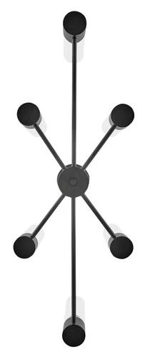 Lark 85406 Shea 6 Light 34"W Linear Chandelier - Black - Picture 7 of 11