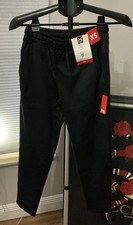 NWT-Member's Mark Mens Fleece Pant Black Athletic Joggers XS- FREE SHIPPING