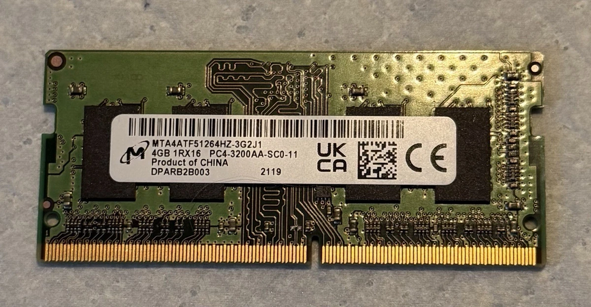 Micron DDR4 SDRAM 4 GB Total Capacity Memory (RAM) for sale | eBay