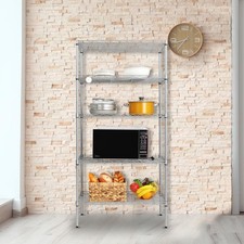 5 Tier Wire Unit Commercial Heavy Duty Storage Shelf Shelving Rack Kitchen