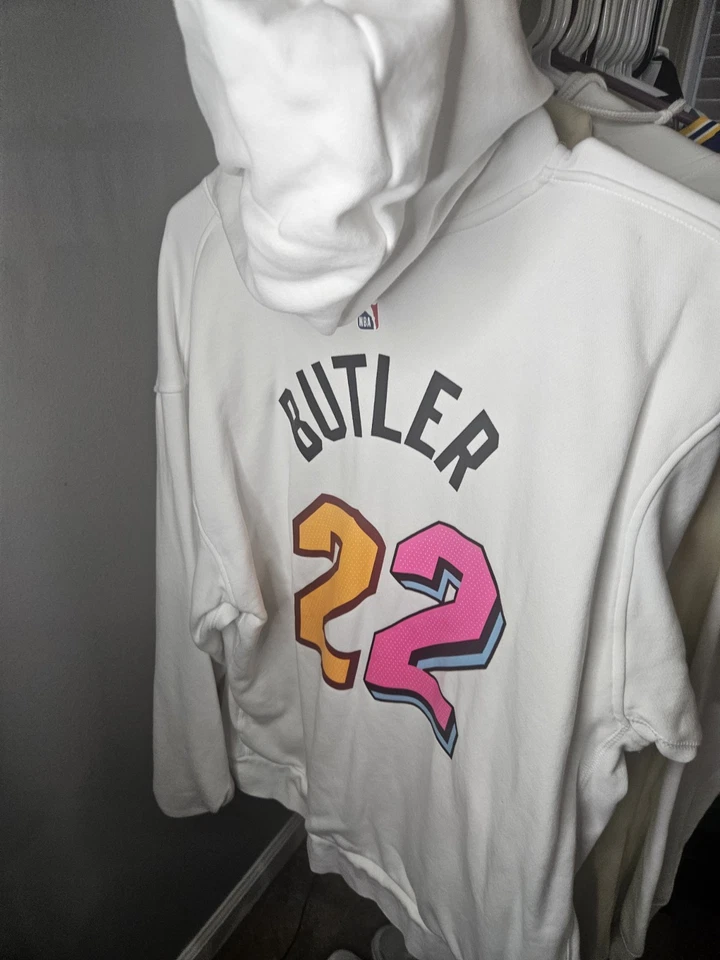 Nike NBA Miami Heat #22 Jimmy Butler Suéter con Capucha Talla Mediana Foto 3 de 3