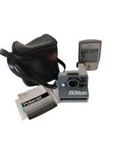 Vintage Polaroid The Button Instant Film Camera w/ Original Case  1980s Closeout