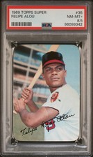1969 Topps Super Felipe Alou #35 PSA 8.5
