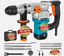 Heavy Duty Rotary Hammer Drill Chisel Concrete - Taladro De Martillo Perforador