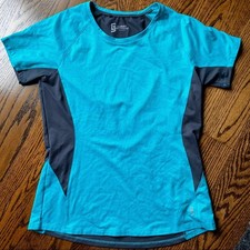 Second Skin Womens Athletic Fitted Shirt, Lar...