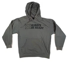5.11 Tactical Hoodie Mens M Gray Always Be Ready Long Sleeve Activewear Work Gym