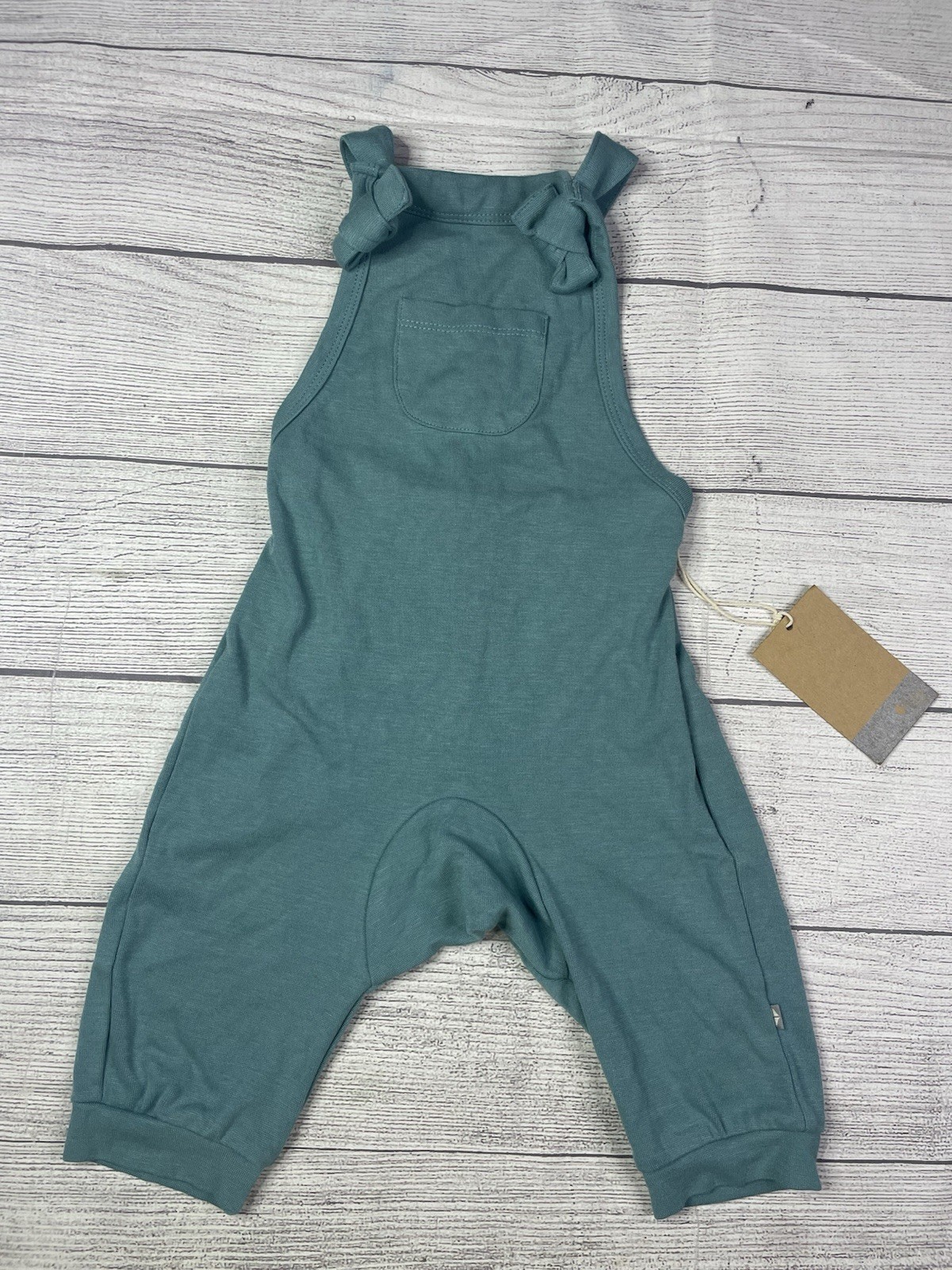 Kyte Baby Bamboo Jersey Overalls in Teal Green Blue 18-24 Months New NWT
