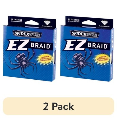 (2 pack) SpiderWire EZ Braid  Fishing Line, Moss Green, 50 lb Test Strength