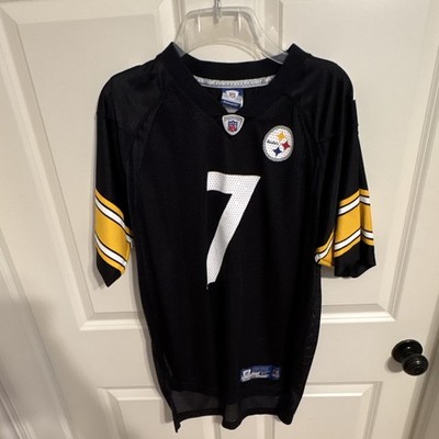 Reebok Pittsburgh Steelers Ben Roethlisberger #7 Men s XL Black NFL Jersey