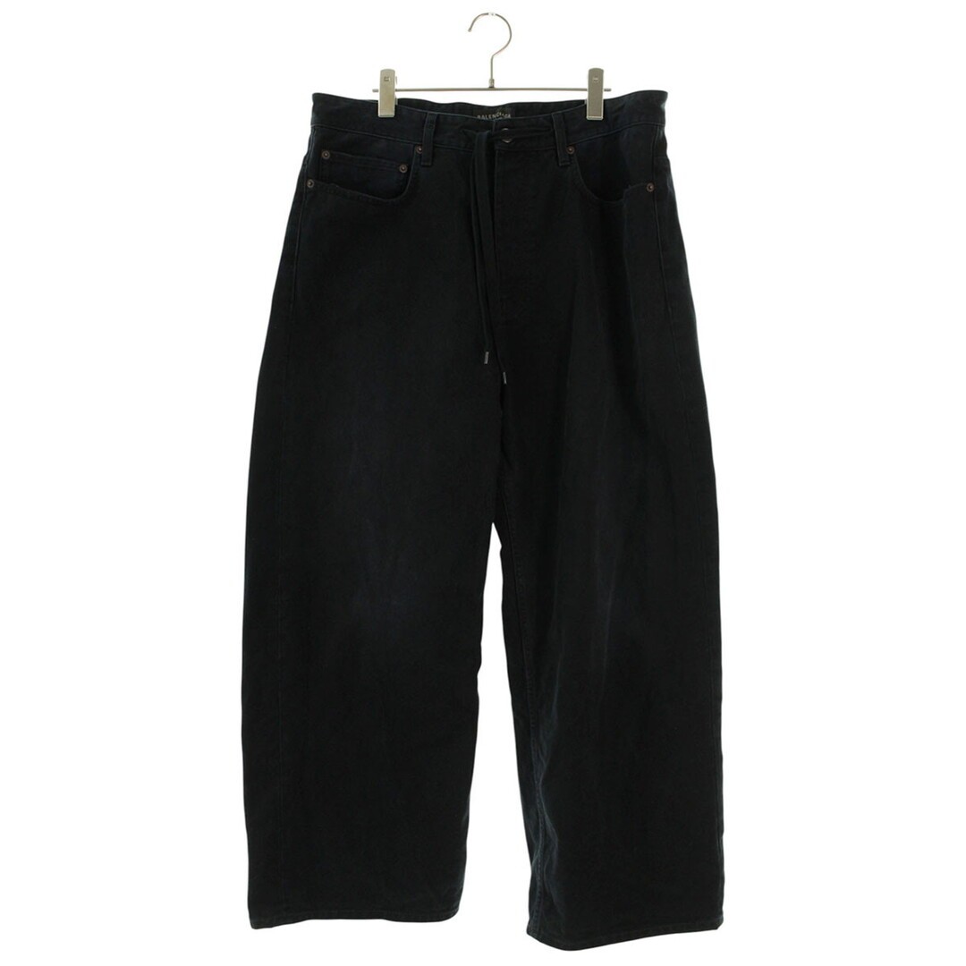 Balenciaga 786643 TNW11 Damaged Drawstring Baggy Denim Pants Men's XXS Used 5e63 thumbnail 2