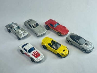 Vtg. Lot Of 6 - Corvette Hot Wheels 1990-2017-2008-2008, Maisto 1963, Kidco 1980