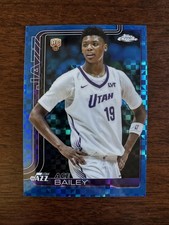 2025-26 Topps Chrome Ace Bailey Blue X-Fractor Xfractor Rookie #255 In Hand