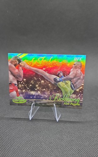 Alex Pereira #AOF-24 2024 Topps Gold Label UFC Art of Fighting card