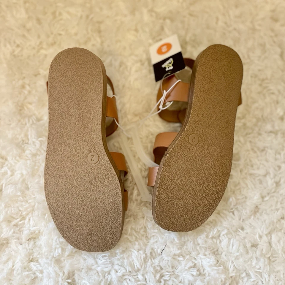 Sandalias Mari con correa al tobillo para niños - clase artística coñac talla 2: comodidad elegante Foto 3 de 3