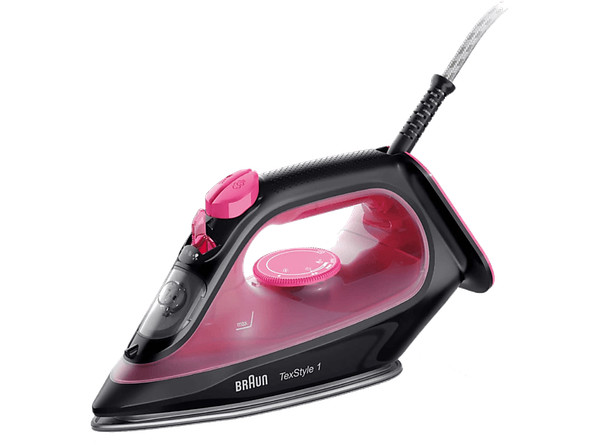 Plancha de vapor - Braun TexStyle 1 SI1070PU, 2000W, 0.22 l, Golpe de vapor 130g