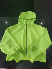 Zara Fluorescent Hoodie Size L Women's
