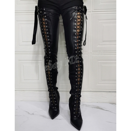 Women Waist Belt Thigh High Lace Up 