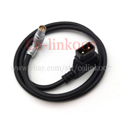 2 Pin Female To D-tap L Type Cord Power Cable For RED Komodo 6K Camera 60cm