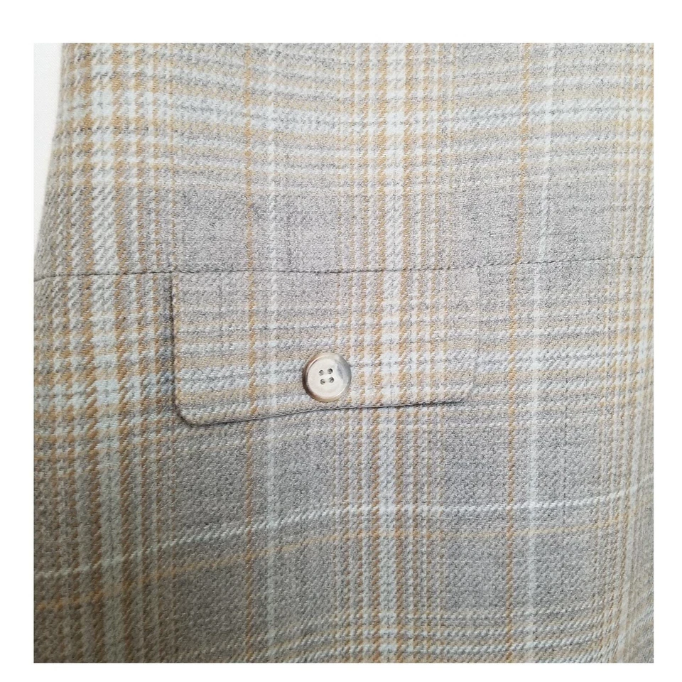 Laura Ashley Wool Tweed Tartan Plaid Lambswool Sheath Tank Dress Sz 10 USA - VTG - Image 4 of 4