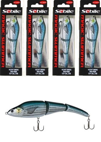 Leurre Sebile ACast Magic Swimmer 228 SK – Swimbait Discontinué – Couleur Claire Rare