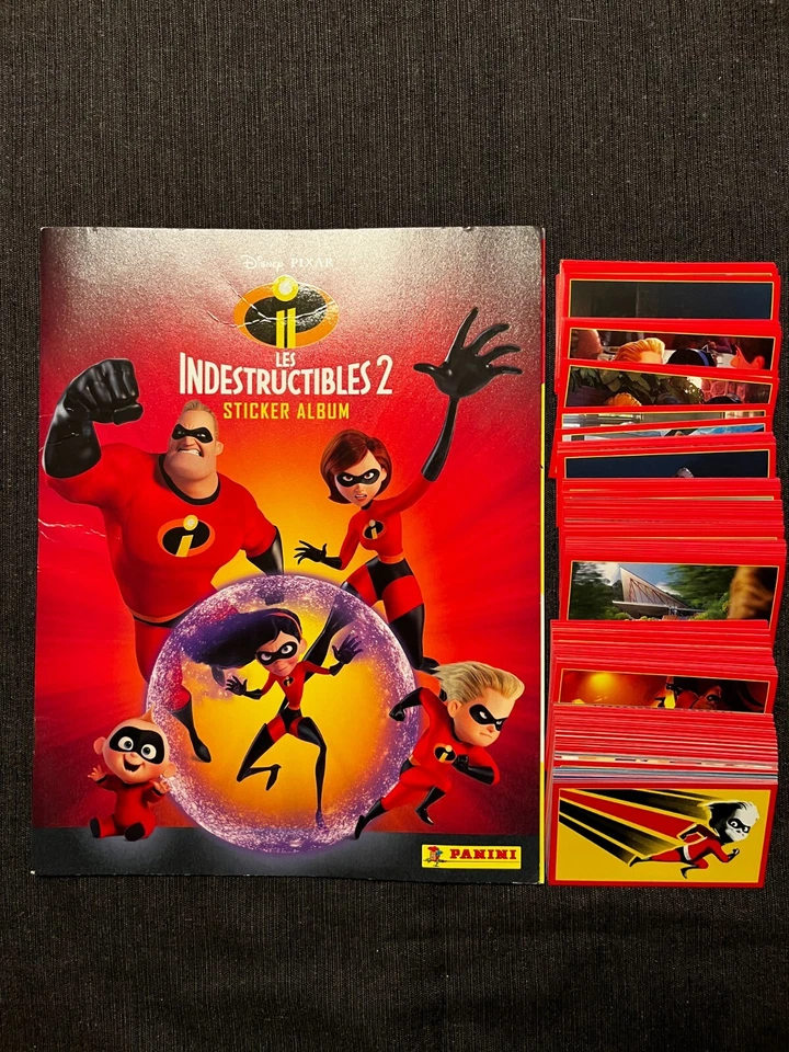 EMPTY ALBUM VIDE LEERALBUM PANINI DISNEY LES INDESTRUCTIBLES 2 PIXAR