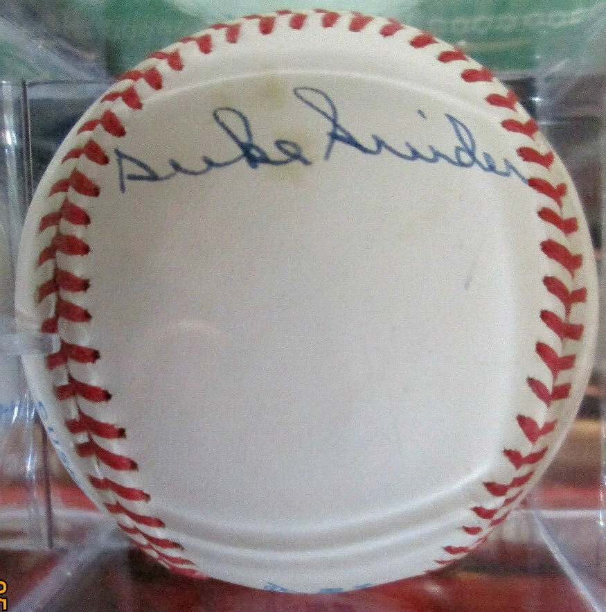 MICKEY MANTLE.WILLIE MAYS ,DUKE SNiDER AUTOGRAPHED BALL HALL OF FAMERS JSA AUTHE - Image 3 of 4