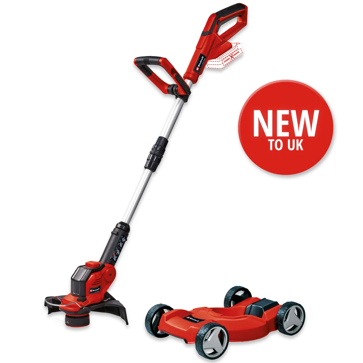 Einhell Cordless Strimmer Lawnmower 28cm 2in1 GE CT 18 28 Li TC