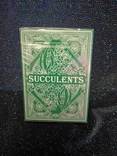 Succulents Playing Cards Poker Size Deck USPCC Custom Limited Edition Sealed