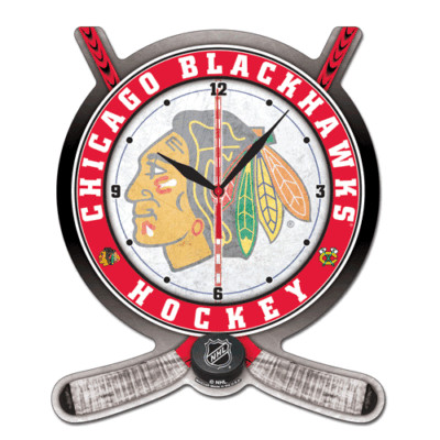 NHL High Def. Wanduhr Chicago Blackhawks