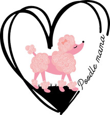Poodle Mama Sticker Decal