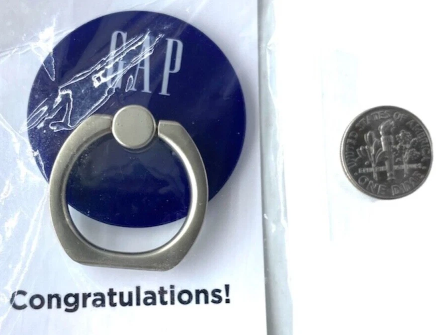 Gap Cell Phone Finger Ring Kickstand Holder 360 Rotation Universal *RARE & NEW* - Image 3 of 3