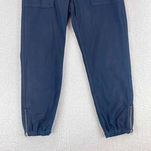 Hudson Blue Coated Utility Jogger Pants Womens Pull On Elastic Waist Size Medium - Picture 3 of 20