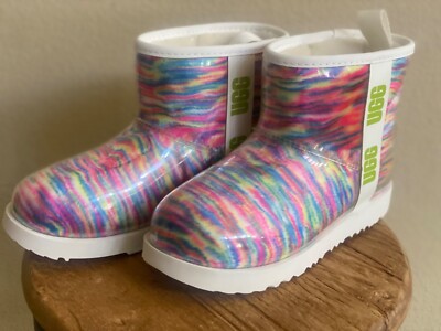 UGG Classic Clear Mini Pixelate Boots Women's Size 5 
