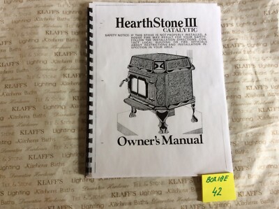 Hearthstone III Catalytic Wood stove Operation Owner's manual | eBay
