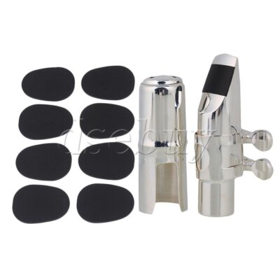 E-flat 6C Alto Saxophone Mouthpiece Dia 15mm and Cap 0.8mm Oval Pads