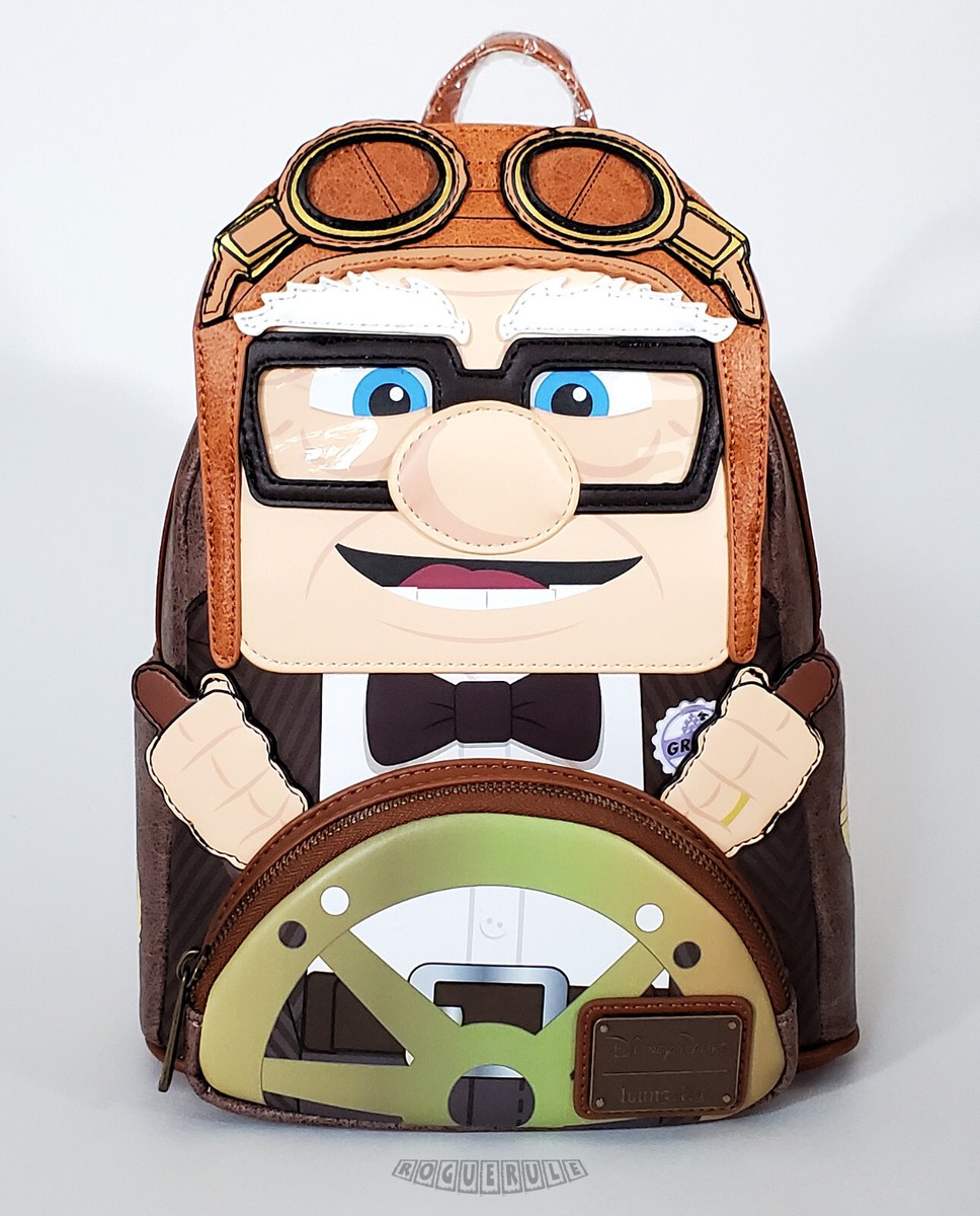 ?Loungefly Disney Parks Pixar Up - Carl Pilot Mini Backpack 