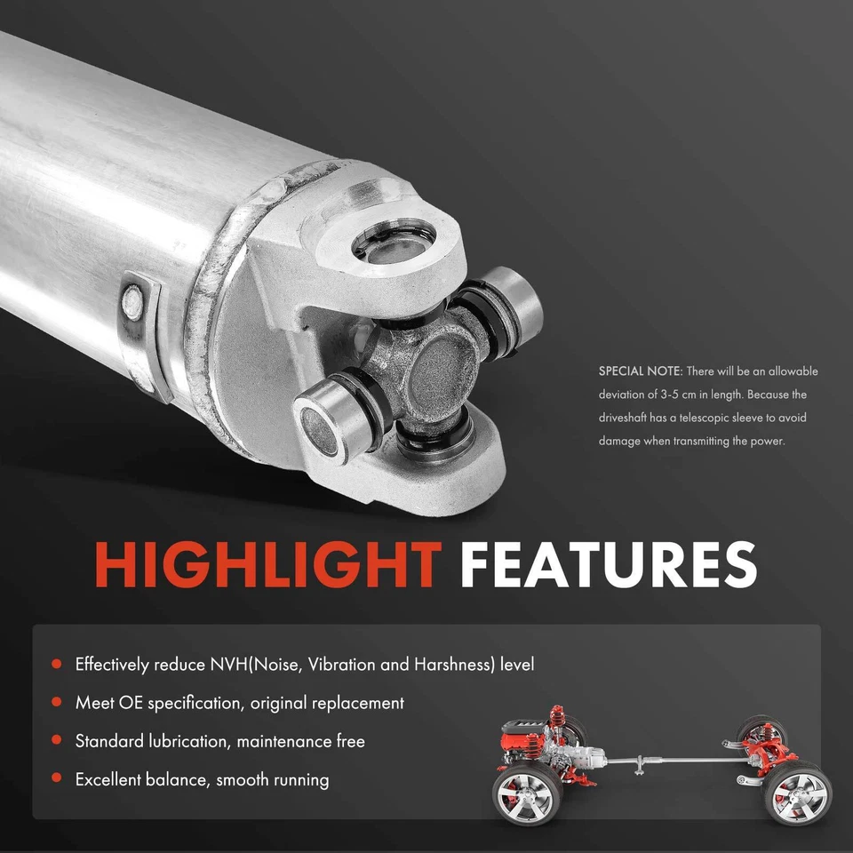 Conjunto de eje de transmisión trasero para Chevrolet Trailblazer EXT GMC Isuzu 4,2 L Foto 4 de 4