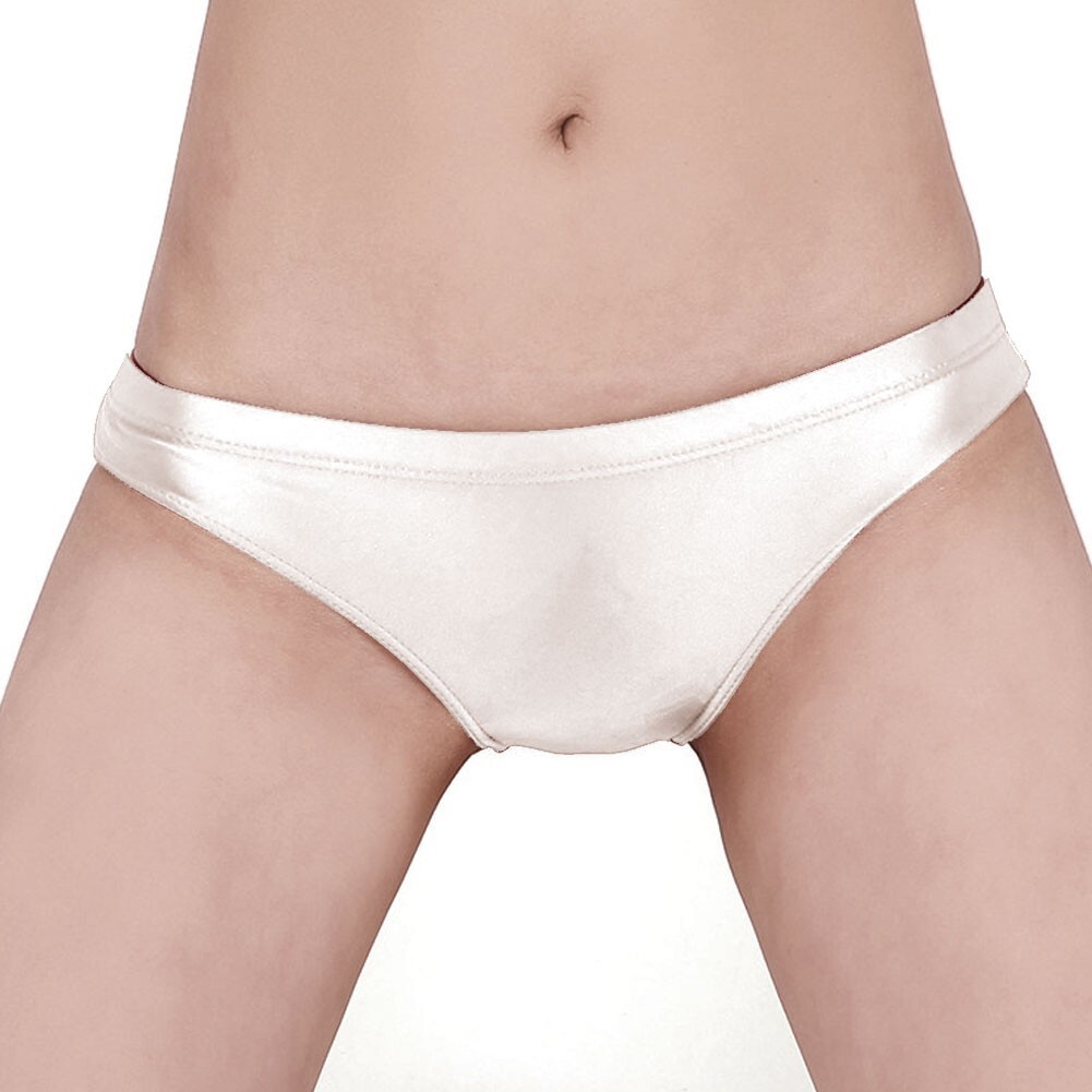 Women's Sexy Glossy Low Rise Bikini Sissy Tanga Knickers Underwear Briefs Pantie