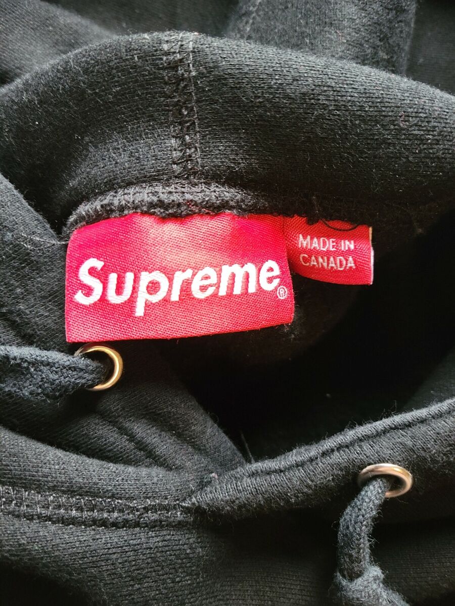 Supreme Tonal Box Logo Hoodie Black FW14 Pullover Medium