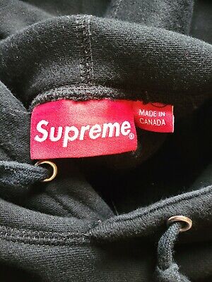 Supreme Tonal Box Logo Hoodie Black FW14 Pullover Medium