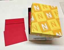 Neenah Astrobrights Re-Entry Red A-7 Envelopes 117 pcs square flap 5-1/4"x7-1/4"