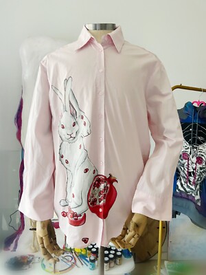 Unique Personalized Clothes Rabbits/custom women cotton blouse|Personalized Gift