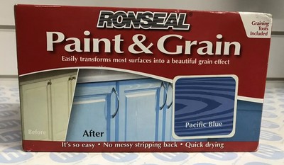 Ronseal Paint Grain Included Graining Tool Blue 1 5ltr Diy Materials Home Painting Supplies Baliloveutour Com