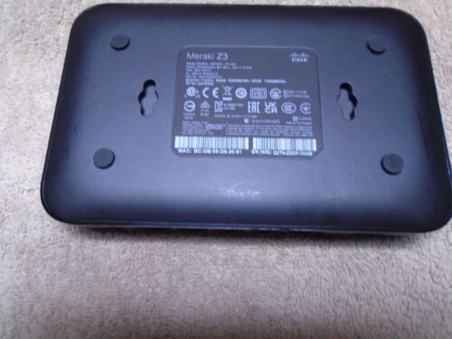 Cisco Meraki Z3 Wifi / 4P VPN Gateway Firewall mit Original Netzteil - Bild 2 von 3