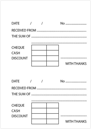 Silvine Duplicate Receipt Invoice Book Receipt Handy Record Numbered Pad - Picture 13 of 22