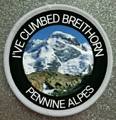 3'' Breithorn Pennine Alpes Sublimation Iron / Sew On Patch Badge Mountain Europe