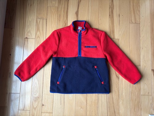 GAP Kids Cozy Half-Zip Pullover - NWT - Size S (6-7) - Red/Blue - Picture 3 of 6