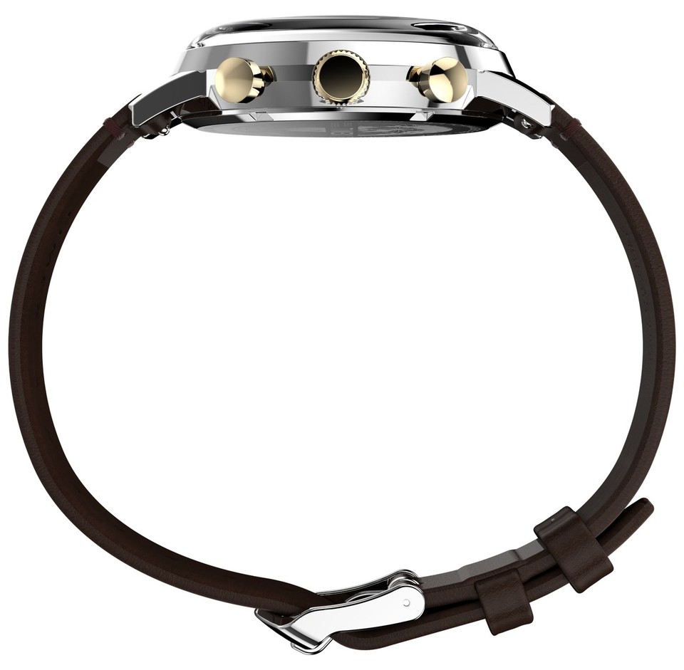 Timex Marlin Quartz Chrono (40mm) Blue Dial / Brown Leather Strap